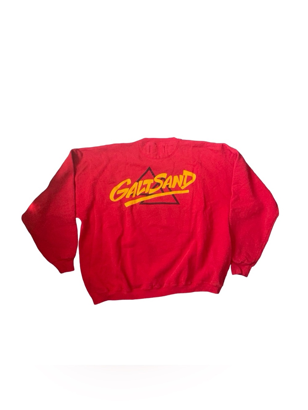 Vintage GALT SAND Sweatshirt Front And Back Graphics Big Logo Spell Out Size XL